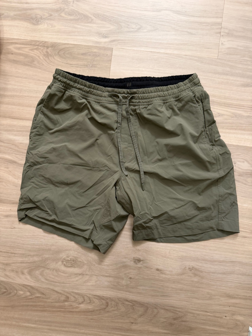 Lululemon Men's Olive Green Athletic Shorts